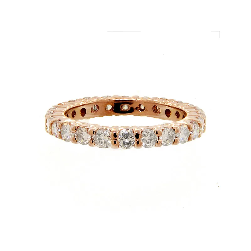 WHITE GOLD ETERNITY DIAMOND RING 14K GOLD (1.07 CTW)