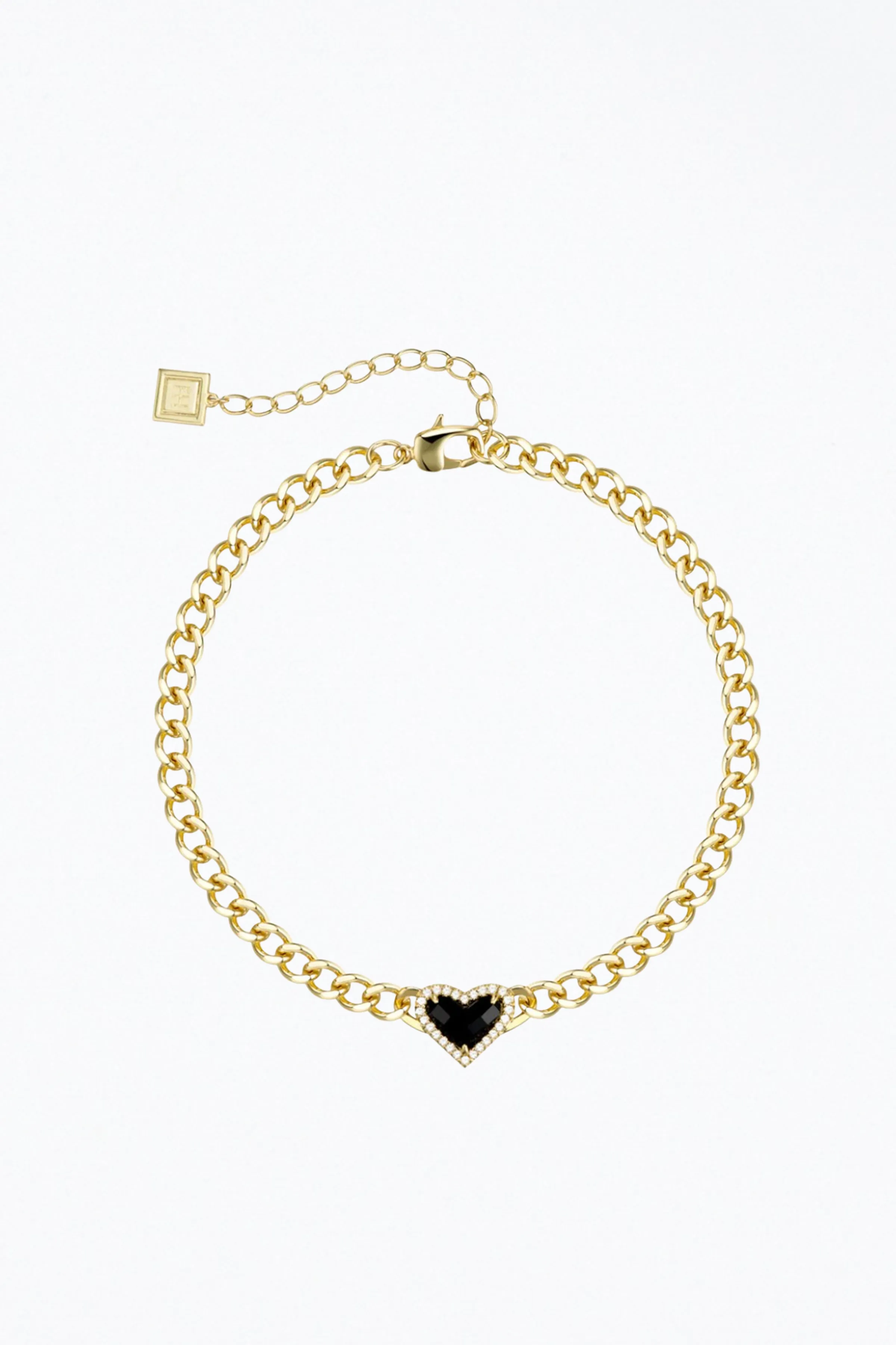 WHITNEY GEMSTONE HEART CHOKER