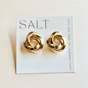 WHY KNOT STATEMENT STUDS | gold | chunky stud earrings