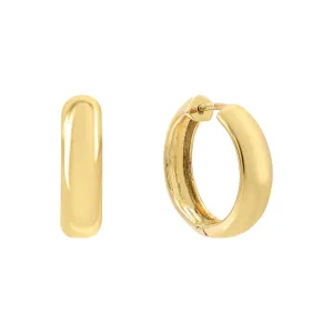 Wide Endless Hoop Earring 14K