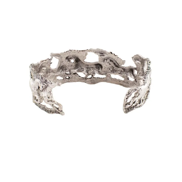 Wild and Free Cuff in Silver with Bronze Accents - Narrow