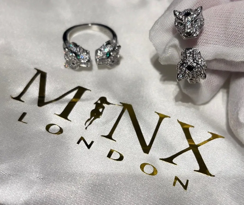 Womens Iced Out Ring | Fashion Ring | Charm Ring | Silver Ring | Iced Out Rings | Ring for Girlfriend | Resizable Ring | Stackable Ring