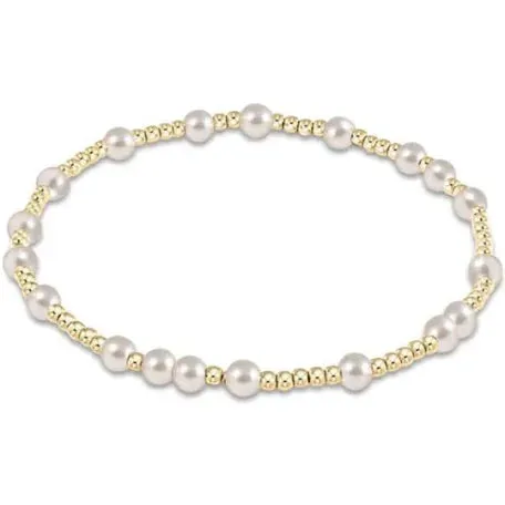 XL ENewton Extends Hope Unwritten Bracelet 4mm- Pearl