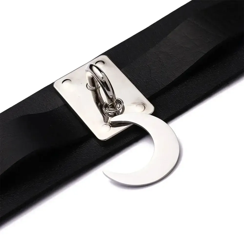 Y2K Punk Animal Print Leather Necklaces for Women