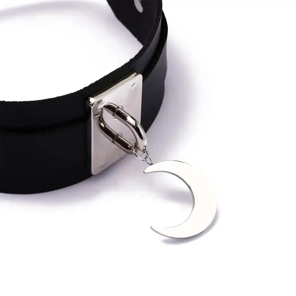 Y2K Punk Animal Print Leather Necklaces for Women