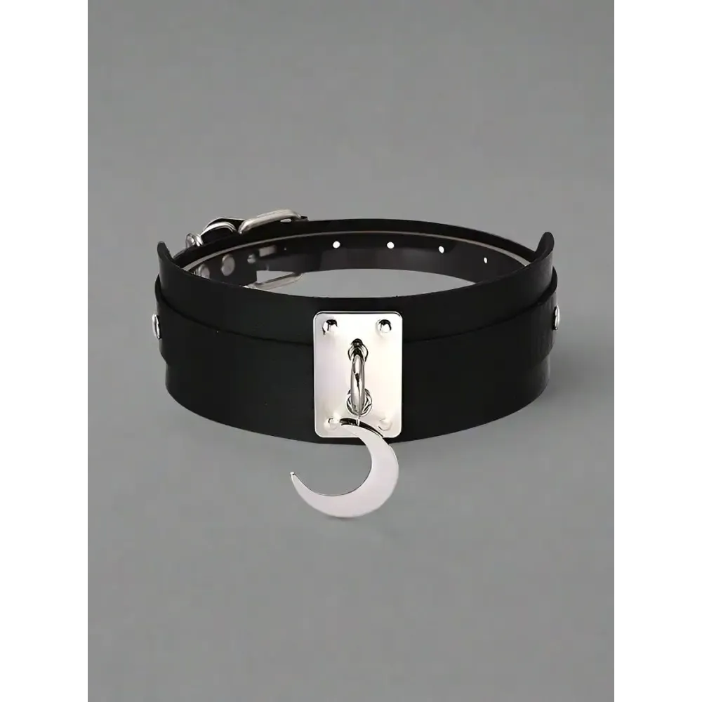Y2K Punk Animal Print Leather Necklaces for Women