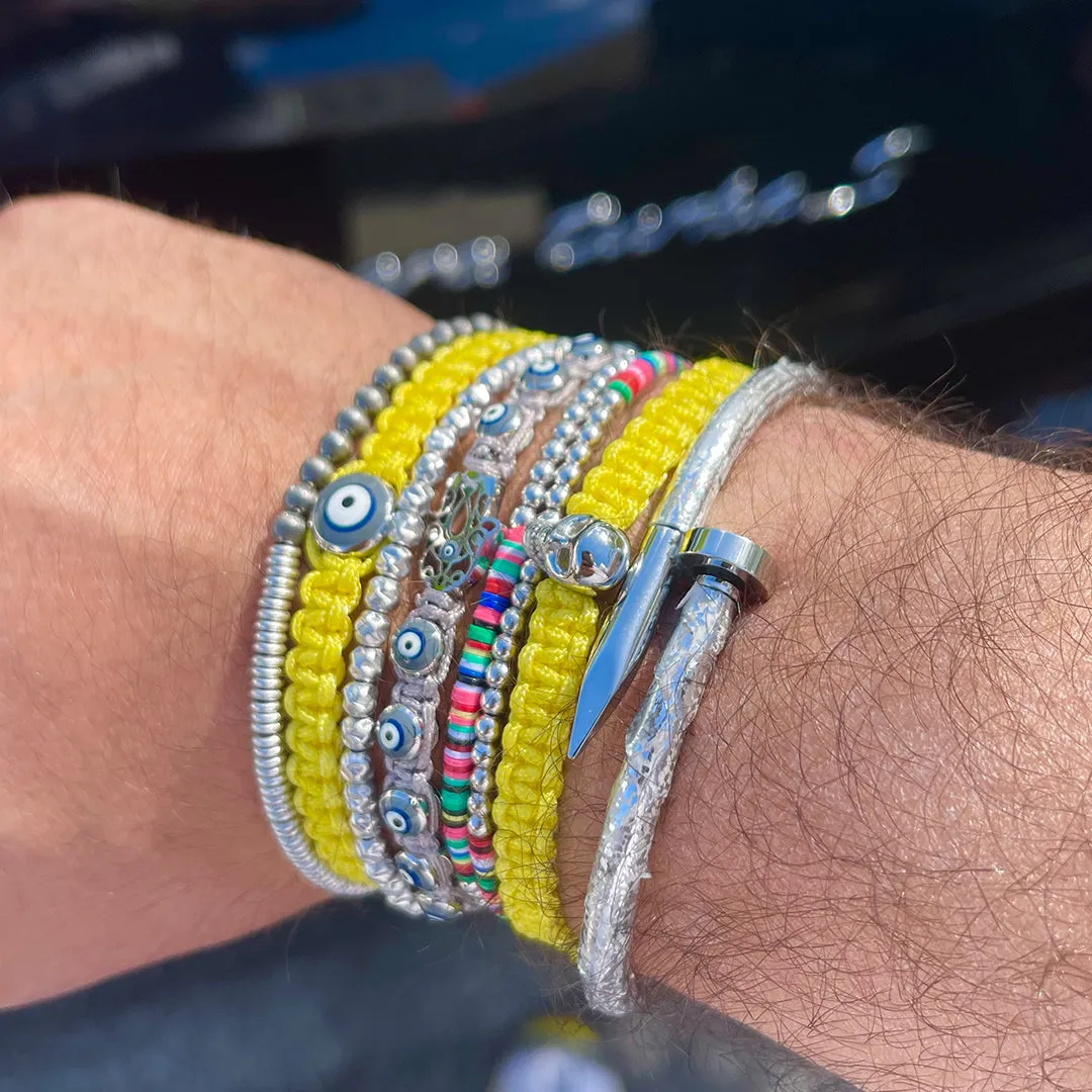 Yellow Silver Bracelet Combination
