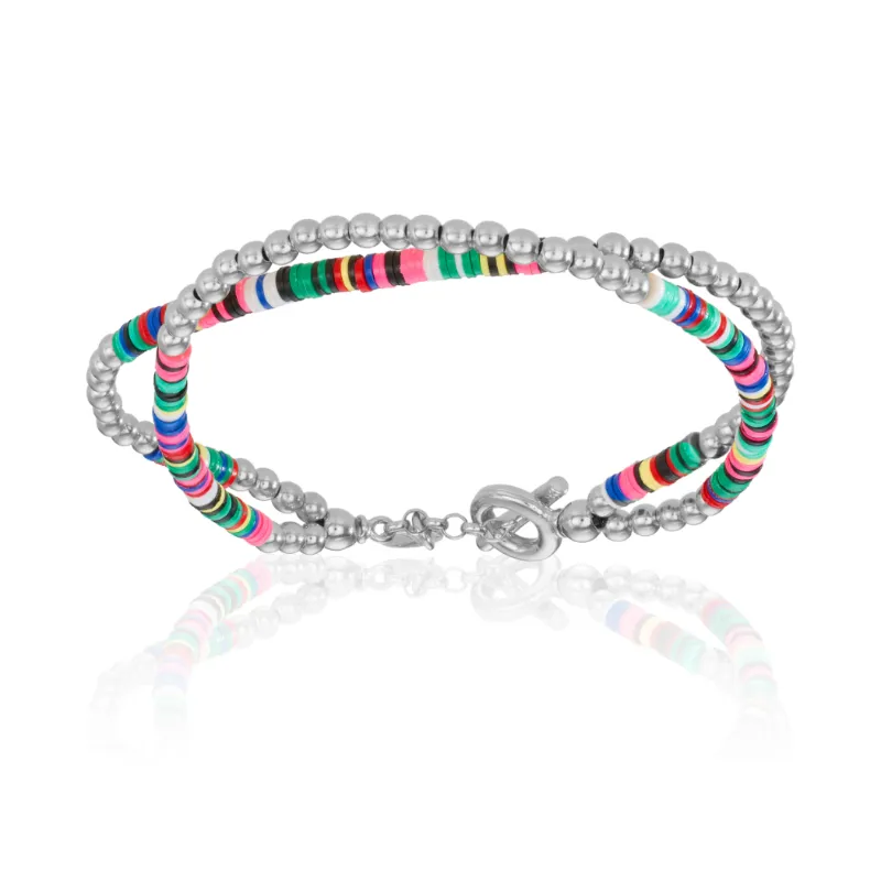 Yellow Silver Bracelet Combination