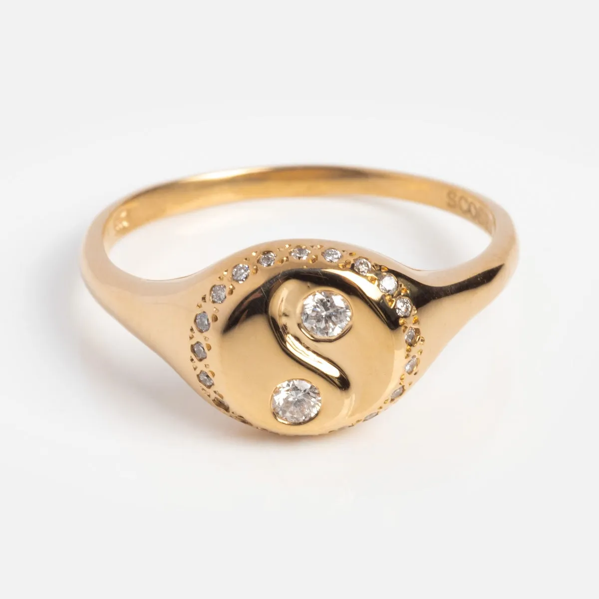 Yin Yang Signet Ring