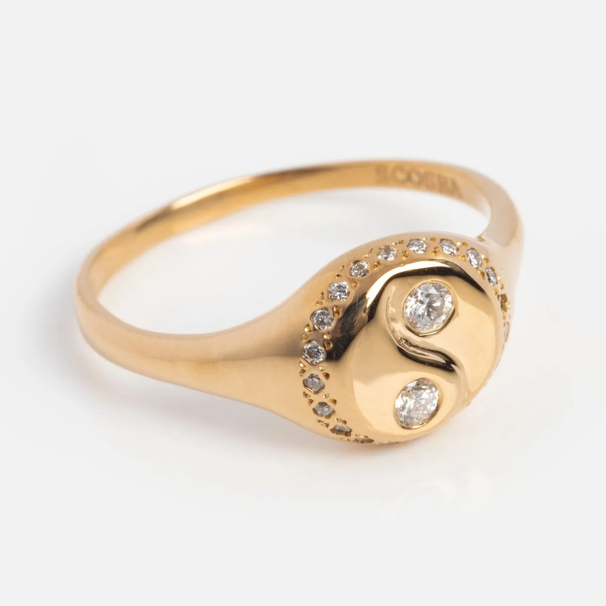 Yin Yang Signet Ring