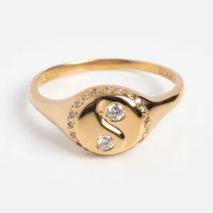 Yin Yang Signet Ring