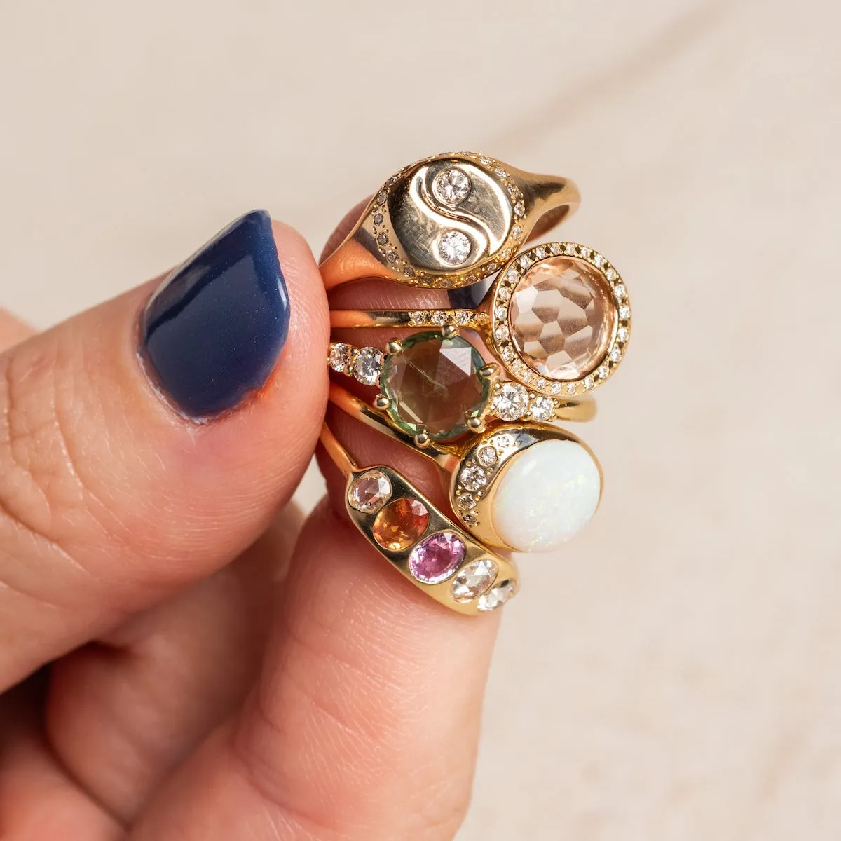 Yin Yang Signet Ring