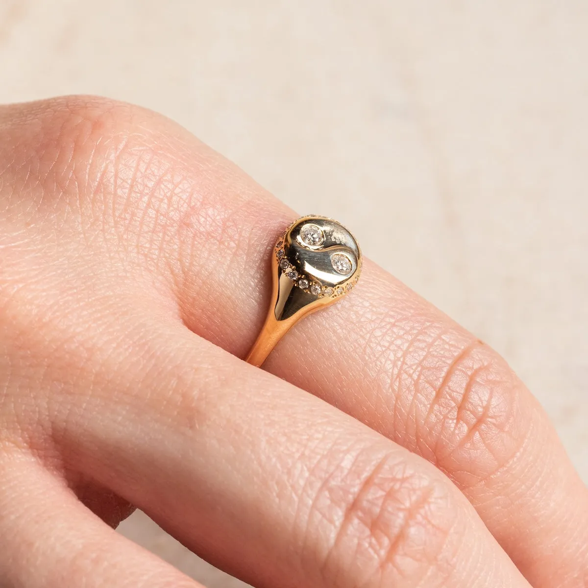 Yin Yang Signet Ring