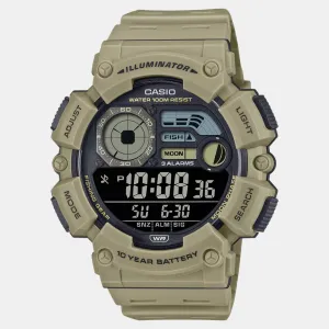 Youth Men Quartz Black Dial Digital Resin Watch WS-1500H-5BVDF D351