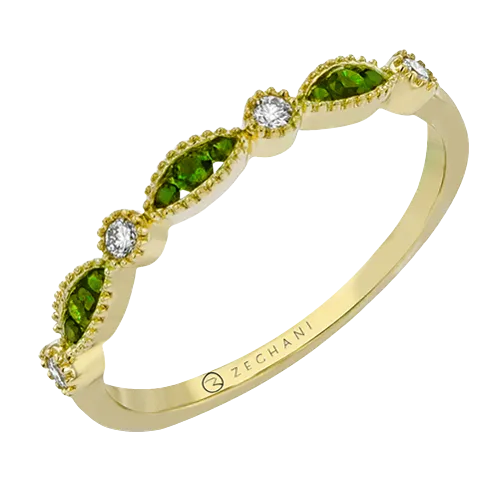 ZR1715-Y Color Ring in 14k Gold with Diamonds